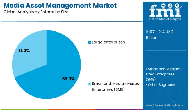 Media Asset Management Market  Analysis By Enterprise Size